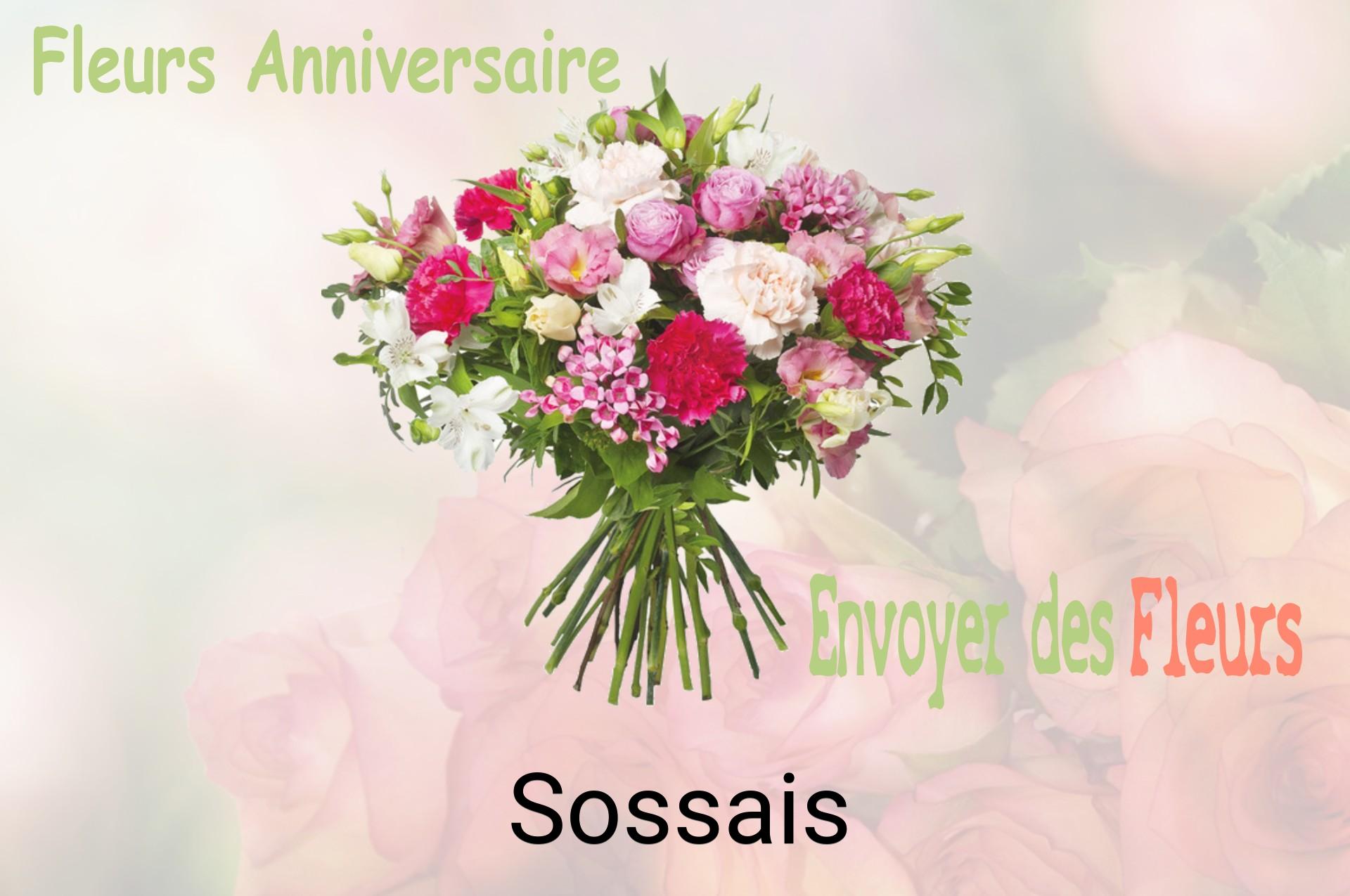 Bouquet de fleurs d’anniversaire livré à Sossais